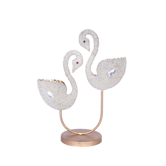 Swan Embrace Tealight Candle Holder