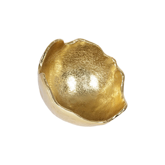 Golden Yolk: Carved Oval Bowl