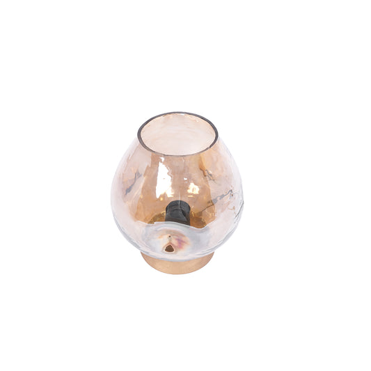 Oval Glass Table Lamp