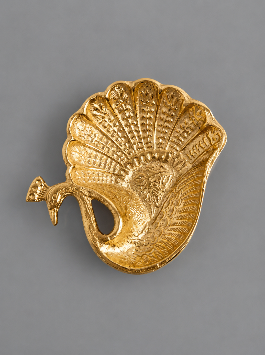 Navakrti Decor Luxurious Gold Peacock Decorative Bowl