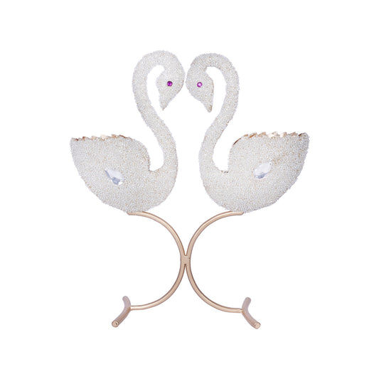 Elegant Swans Tealight Holder