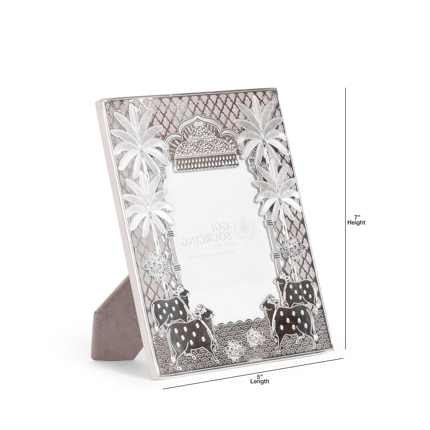 Royal Heritage Silver Plated Photo Frame – 5 × 7 Inch