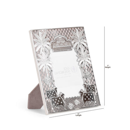 Royal Heritage Silver Plated Photo Frame – 5 × 7 Inch