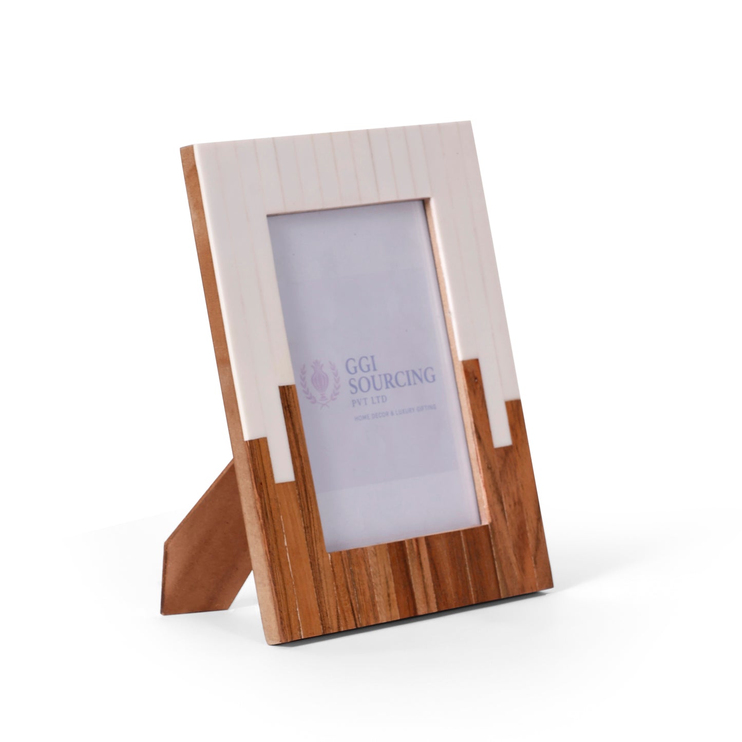 UrbanStep Resin-Coated Photo Frame – 5 × 7 Inch | Navakrti Decor