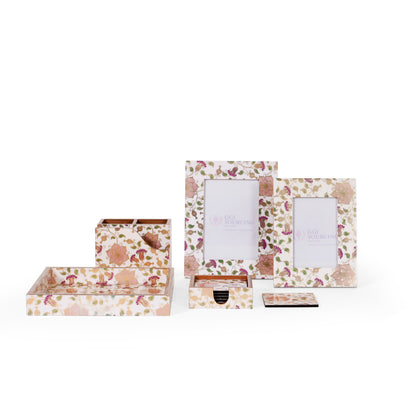 Floral Wooden Desk & Table Décor Gift Set
