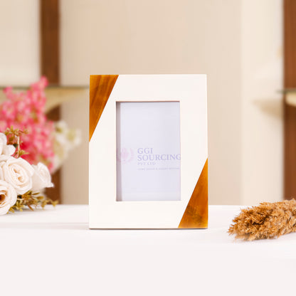 Dual Tone Resin-Coated MDF Photo Frame – 5 × 7 Inch | | Modern Minimal Decorative Picture Frame