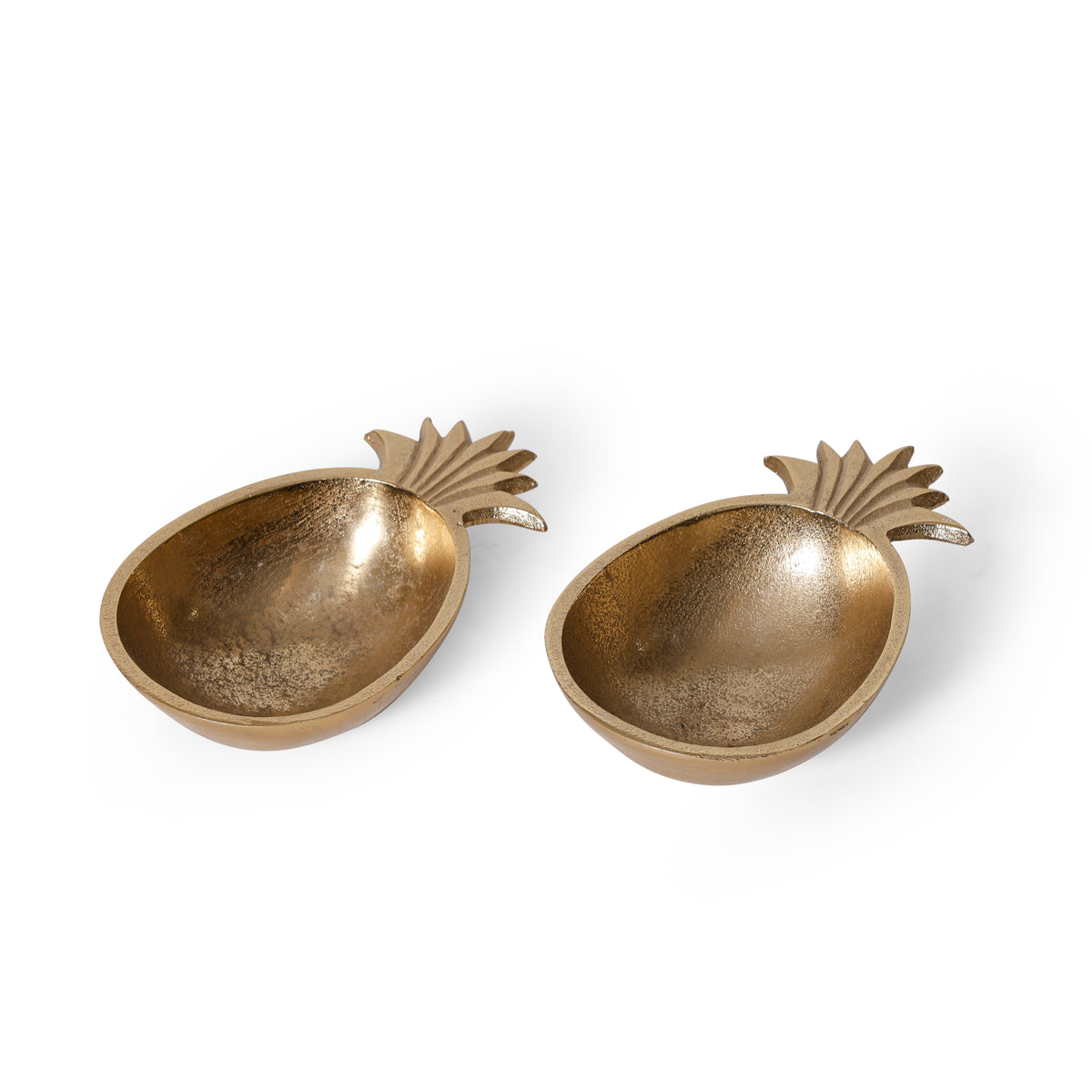Navakriti Decor Elegant Gold Pineapple Decorative Bowl Set