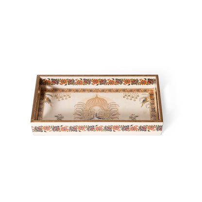 Navakriti Decor Royal Palace & Floral Nesting Tray Set of 3