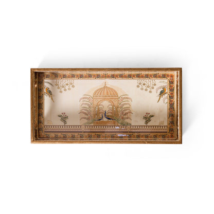 Navakriti Decor Royal Palace & Floral Nesting Tray Set of 3