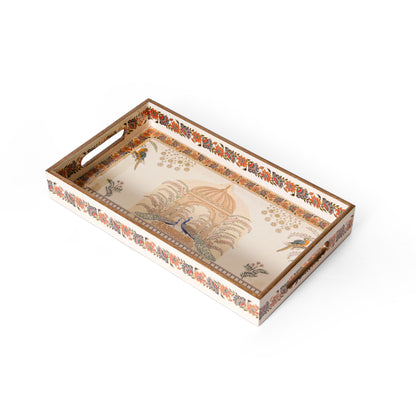 Navakriti Decor Royal Palace & Floral Nesting Tray Set of 3