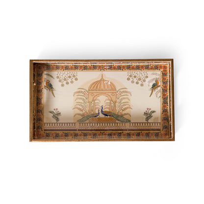 Navakriti Decor Royal Palace & Floral Nesting Tray Set of 3
