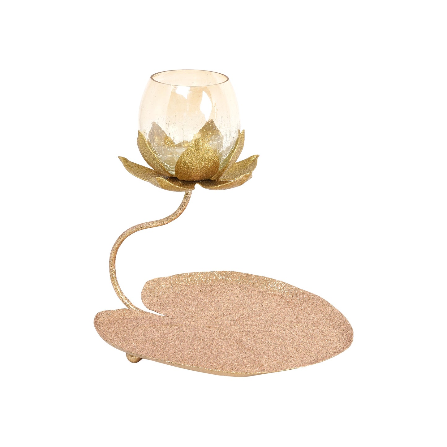 Opal Essence: Glass Tealight Holder