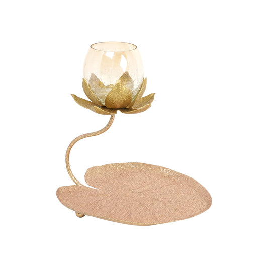Opal Essence: Glass Tealight Holder